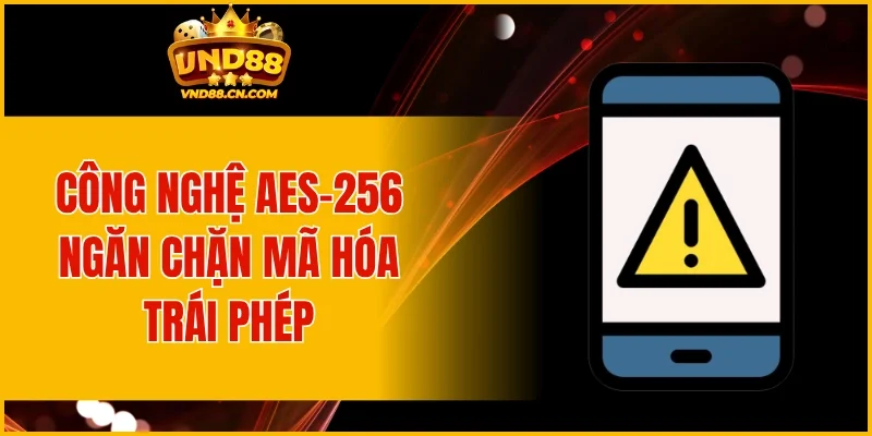 Công nghệ Aes-256 ngăn chặn mã hóa trái phép